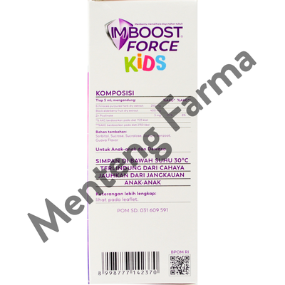 Imboost Force Kids Syrup 120 mL - Suplemen Penambah Imun Tubuh - Menteng Farma