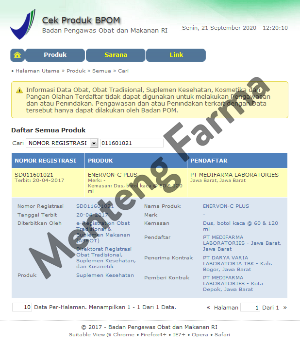 Enervon-C Plus Syrup 120 mL - Vitamin Lengkap Kesehatan Anak - Menteng Farma