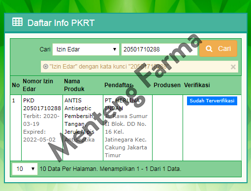 Antis Hand Sanitizer Kemasan Refill 5 Liter - Menteng Farma