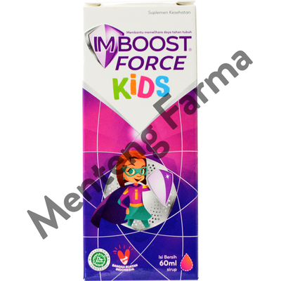 Imboost Force Kids Syrup 60 mL - Suplemen Penambah Imun Tubuh - Menteng Farma