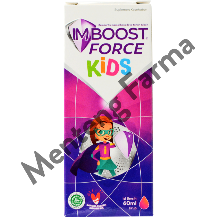 Imboost Force Kids Syrup 60 mL - Suplemen Penambah Imun Tubuh - Menteng Farma