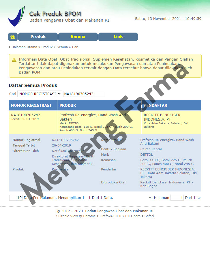 Dettol Handwash Re-Energize - 245 ML - Menteng Farma