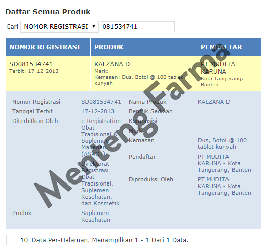 Kalzana D Tablet Kunyah - Menteng Farma