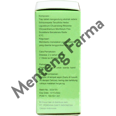 Huang Lien Shang Ching Pien - Isi 20 Tablet - Menteng Farma