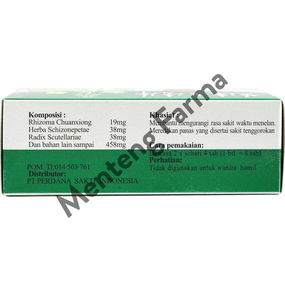 Huang Lien Shang Ching Pien - Isi 20 Tablet - Menteng Farma