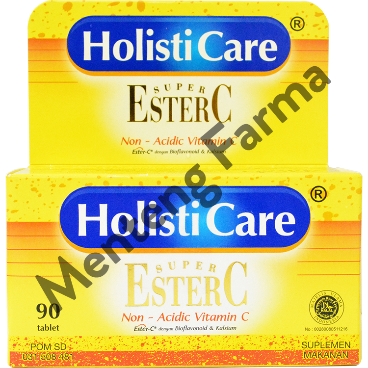Holisticare Ester C 90 Tablet - Suplemen Vitamin C & Daya Tahan Tubuh - Menteng Farma