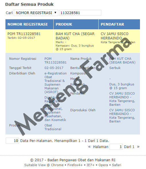 Bah Kut Cha (Segar Badan) - Mengobati Anemia & Mengontrol Gula Darah - Menteng Farma