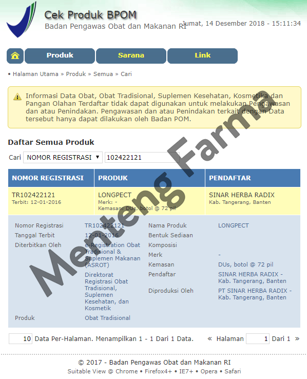 Jiu Li Zhe Keh Wan (Longpect) - Menteng Farma