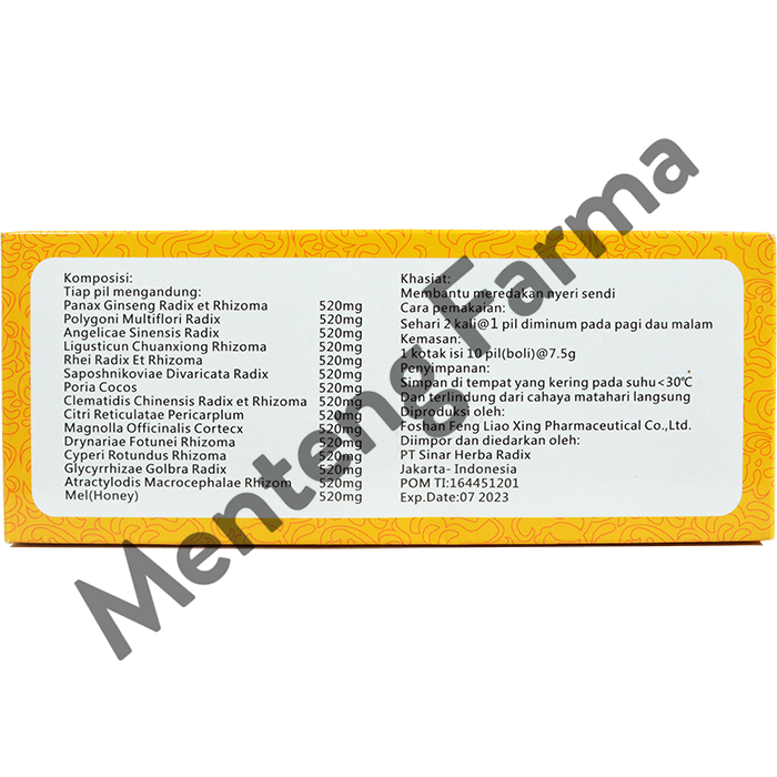 Ren Shen Zai Zao Wan (Goldenstip Pil) - Menteng Farma