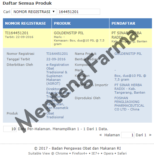 Ren Shen Zai Zao Wan (Goldenstip Pil) - Menteng Farma