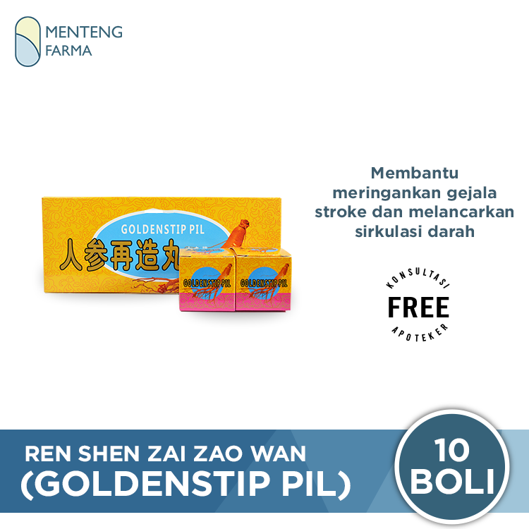 Ren Shen Zai Zao Wan (Goldenstip Pil) - Menteng Farma