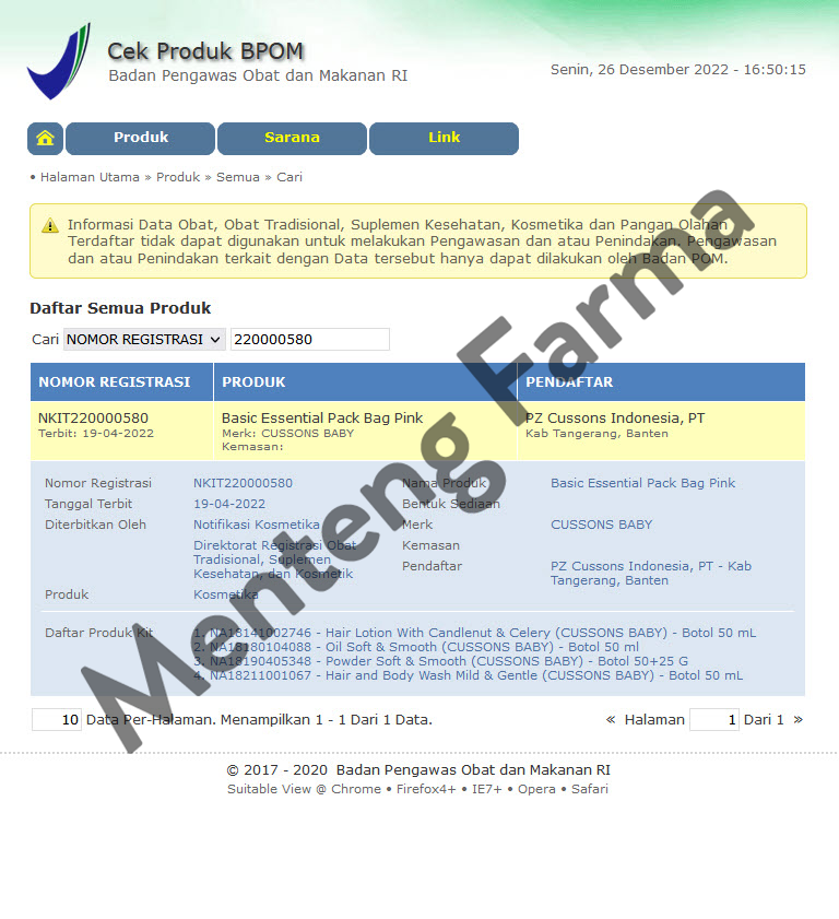 Cussons Baby Gift Set Medium Pack - Paket Hadiah Kado Hampers Bayi Lahir - Menteng Farma