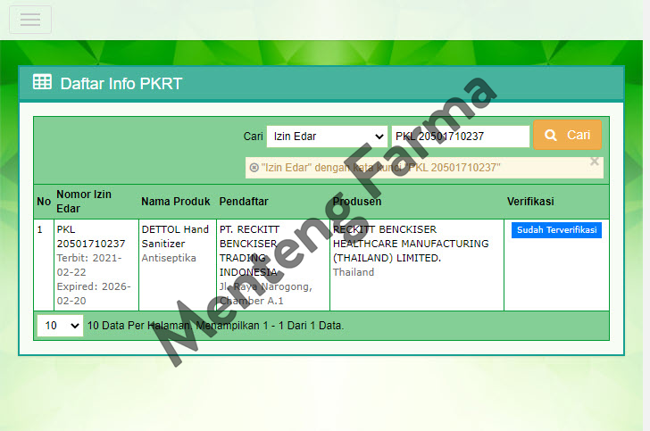 Dettol Hand Sanitizer Original - 200 ML - Menteng Farma