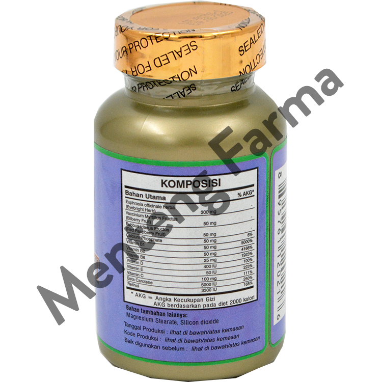 Sea Quill Eye Bright 30 Tablet - Suplemen Kesehatan Mata - Menteng Farma