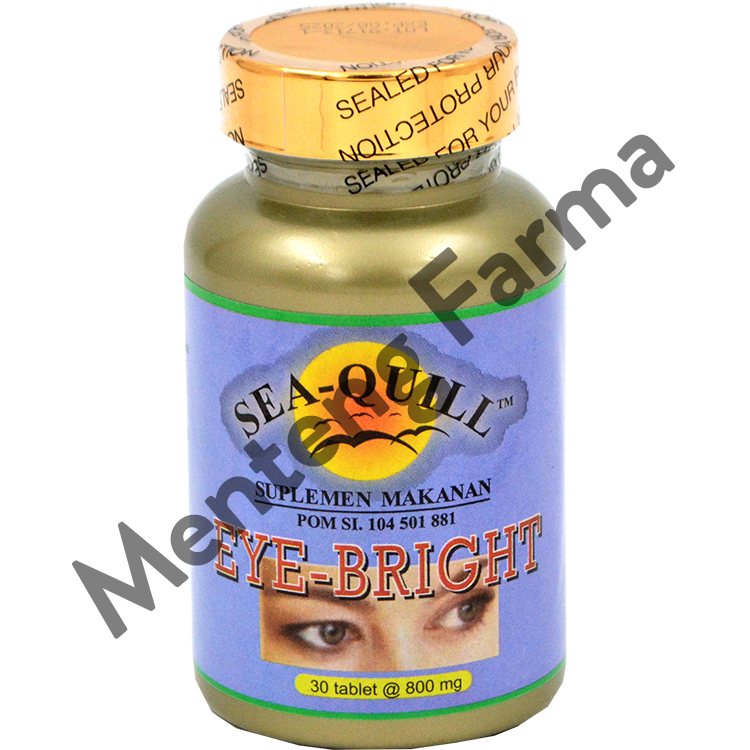 Sea Quill Eye Bright 30 Tablet - Suplemen Kesehatan Mata - Menteng Farma