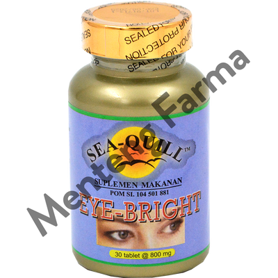 Sea Quill Eye Bright 30 Tablet - Suplemen Kesehatan Mata - Menteng Farma