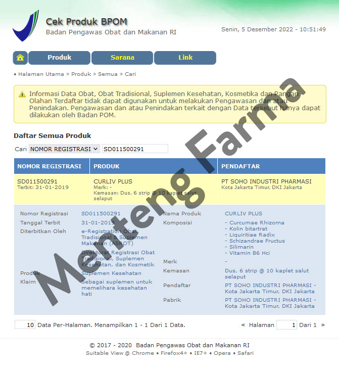 Curliv Plus 10 Kaplet - Suplemen Kesehatan Hati - Menteng Farma