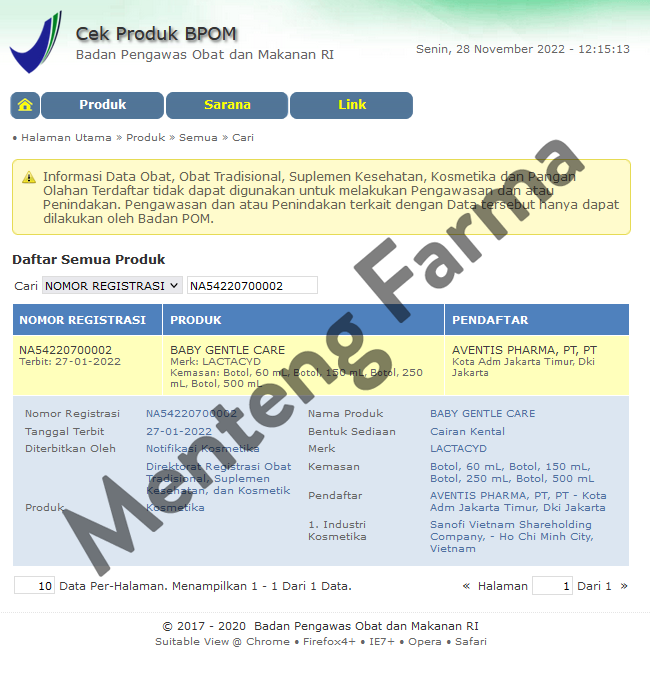 Lactacyd Liquid Baby Gantle Care 150 mL - Melindungi dan Merawat Kulit Bayi - Menteng Farma