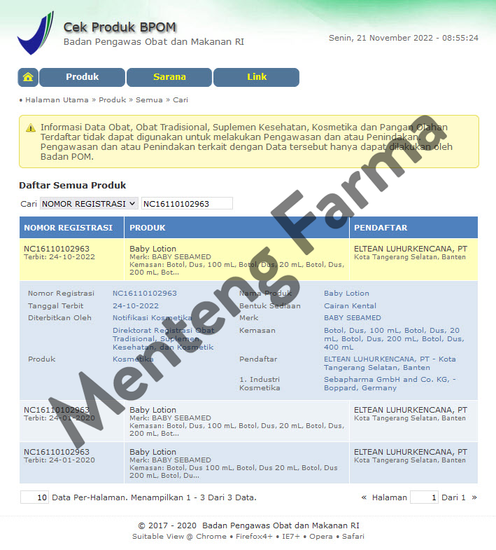 Sebamed Baby Lotion 100 ML - Pelindung dan Pelembab Kulit Bayi - Menteng Farma