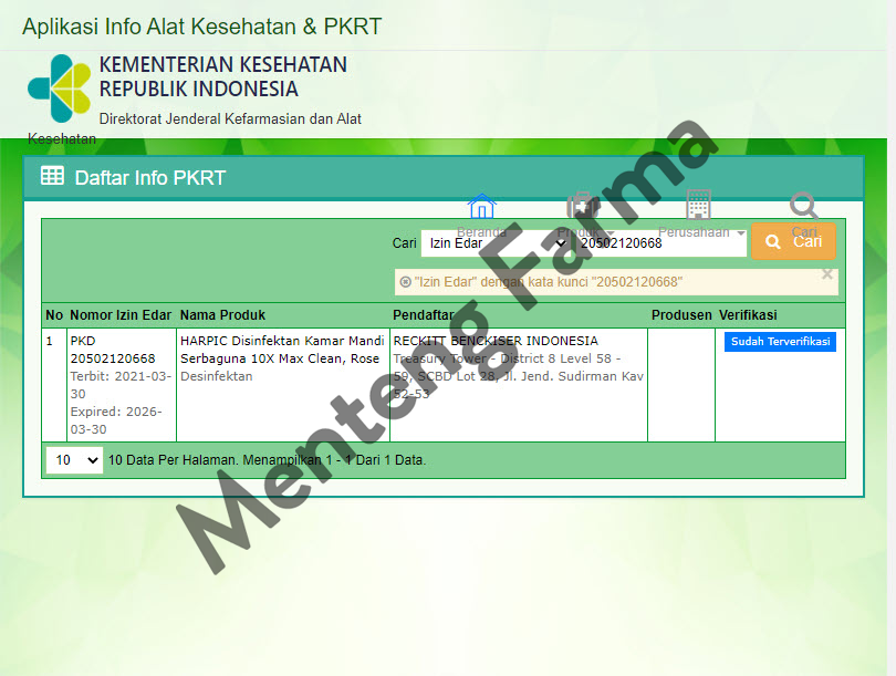 Harpic Rose Botol 450 ML - Pembersih Kamar Mandi Efektif Membunuh Kuman - Menteng Farma