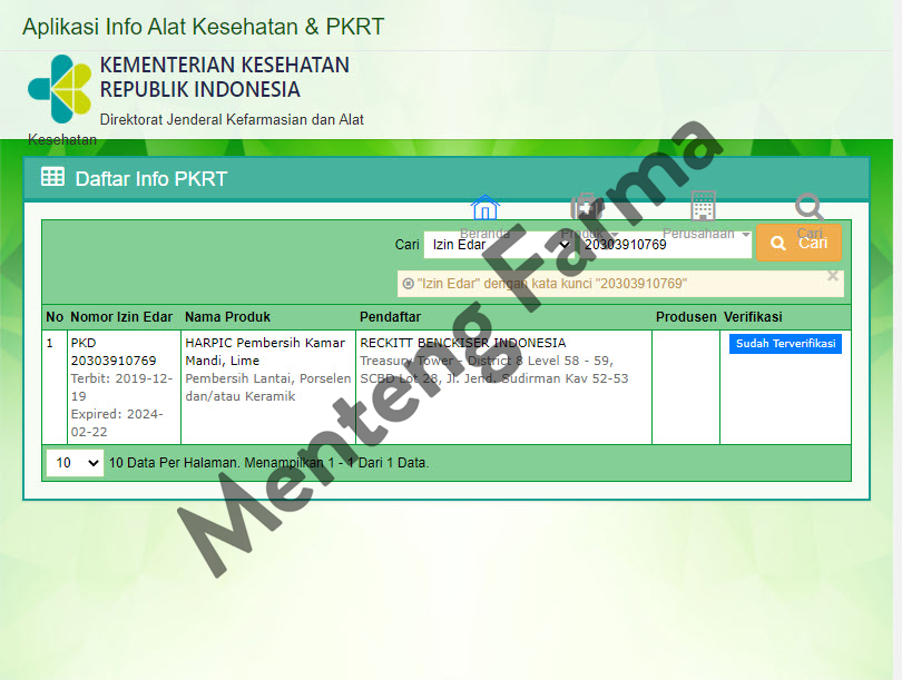 Harpic Lime Botol 450 ML - Pembersih Kamar Mandi Efektif Membunuh Kuman - Menteng Farma
