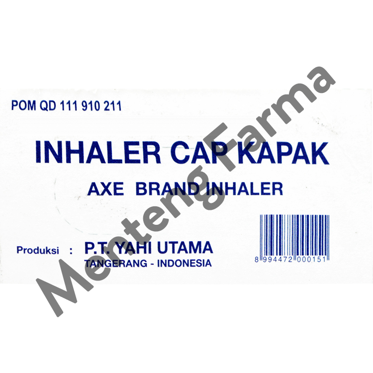Inhaler Cap Kapak - Pereda Hidung Tersumbat, Pilek, dan Flu - Menteng Farma