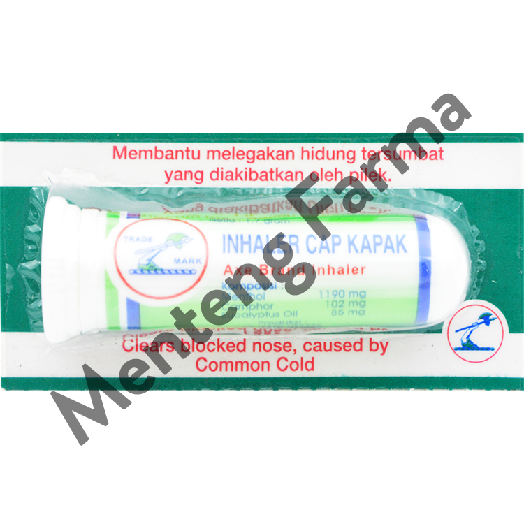 Inhaler Cap Kapak - Pereda Hidung Tersumbat, Pilek, dan Flu - Menteng Farma