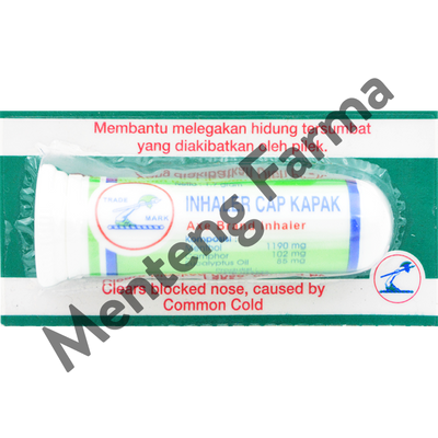 Inhaler Cap Kapak - Pereda Hidung Tersumbat, Pilek, dan Flu - Menteng Farma