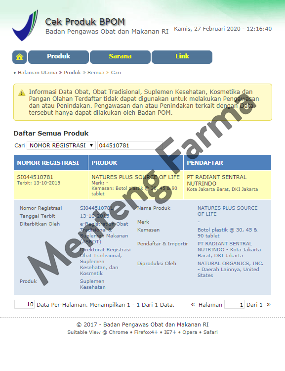 Natures Plus Source Of Life Multivitamin dan Mineral 90 Mini Tab - Menteng Farma
