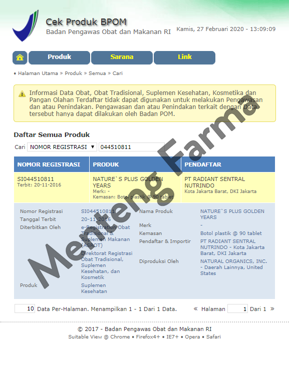 Natures Plus Golden Years 90 Tablet - Multivitamin Khusus Usia Lanjut - Menteng Farma