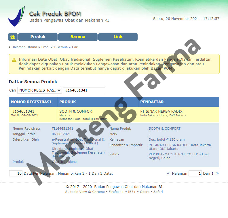 Gu Ben Zhi Ke Gao (Sooth and Comfort) - Menteng Farma