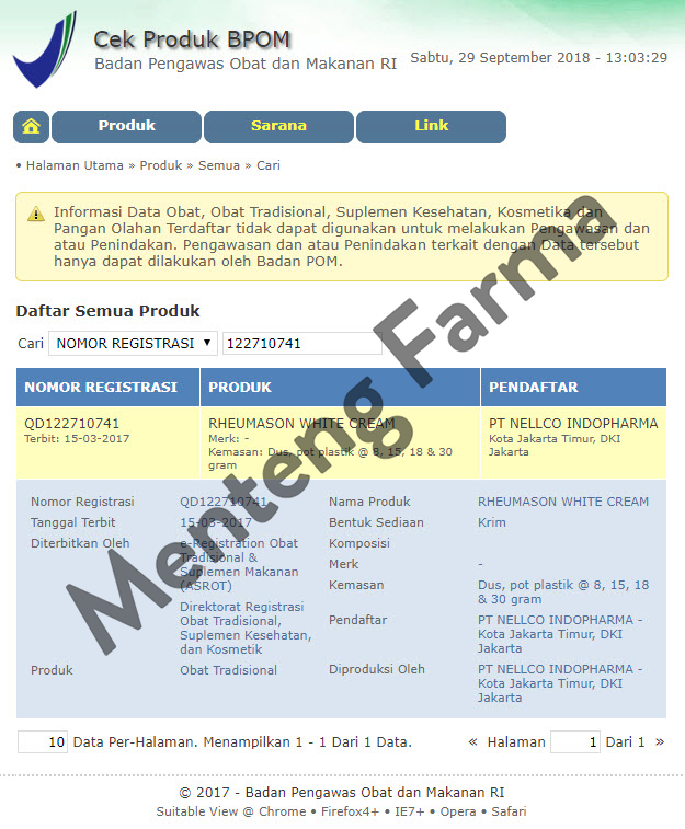 Rheumason White Cream - Pereda Nyeri Otot, Sakit Pinggang dan Keseleo - Menteng Farma