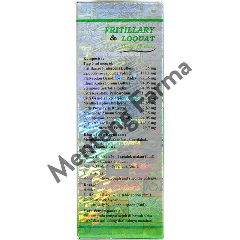 Fritillary and Loquat Cough Mixture Syrup - Menteng Farma