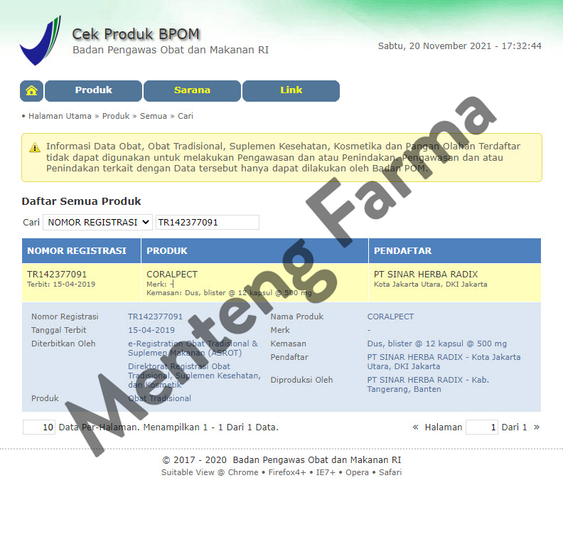 Hua Tan Wan (Coralpect) - Menteng Farma