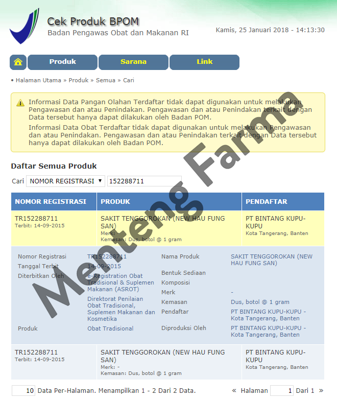 Hau Fung San Spray - Obat Sariawan / Sakit Tenggorokan / Bau Mulut - Menteng Farma