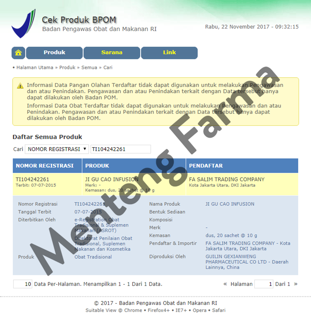 Ji Gu Cao Infusion - Menteng Farma