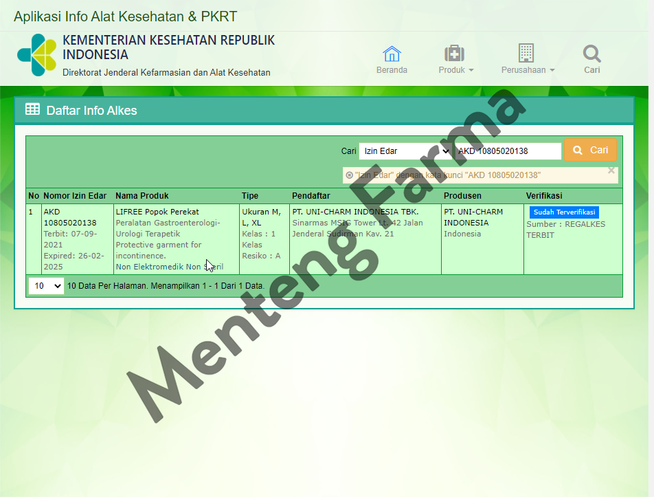 Lifree Popok Perekat L7 - Popok Perekat Dewasa Anti Bocor - Menteng Farma