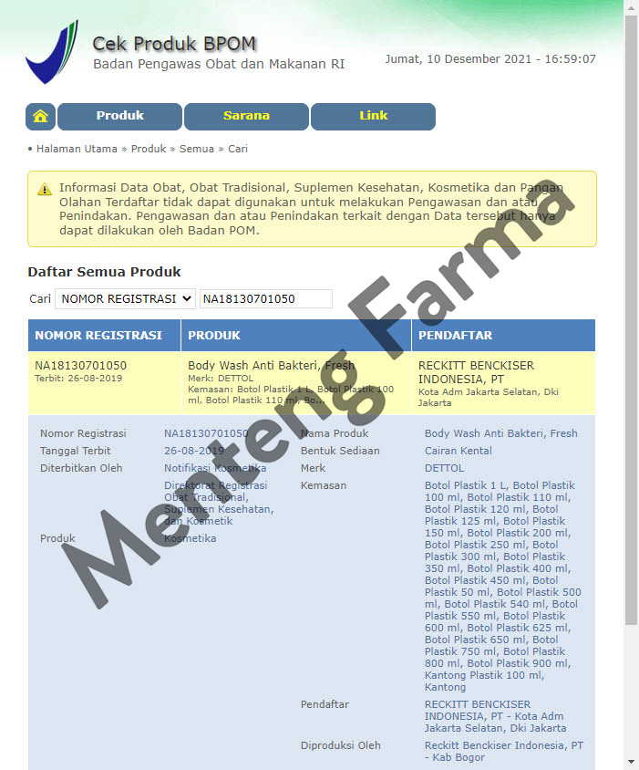 Sabun Mandi Cair Dettol ProFresh - Lasting Fresh (300 Gram) - Menteng Farma