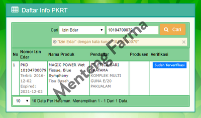 Tissue Magic Power Blue Symphony - Menteng Farma