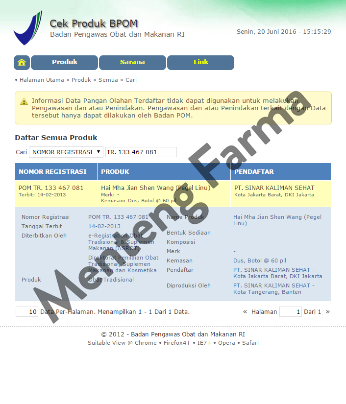 Hai Mha Jian Shen Wang - Menteng Farma