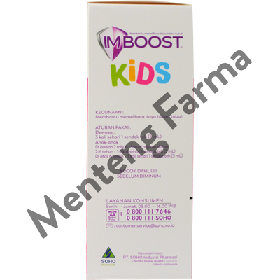 Imboost Kids Syrup 120 ML - Suplemen Penambah Daya Tahan Tubuh Anak - Menteng Farma
