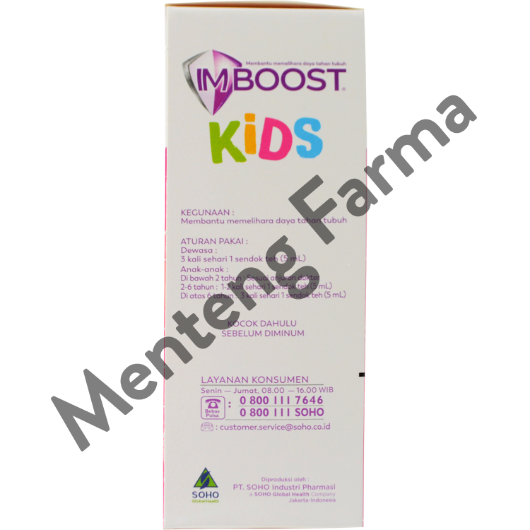 Imboost Kids Syrup 120 ML - Suplemen Penambah Daya Tahan Tubuh Anak - Menteng Farma