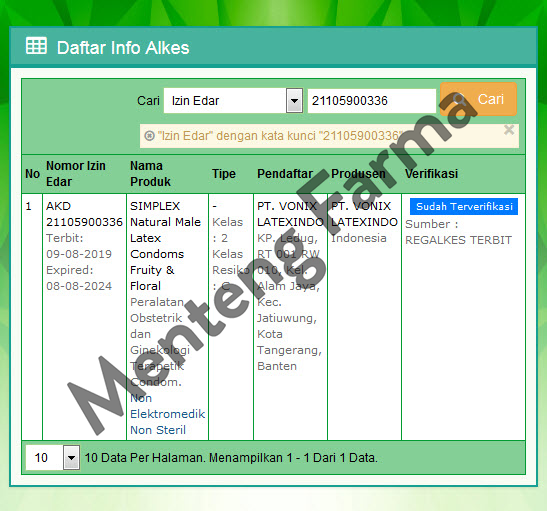 Kondom Simplex Lychee Fragrance - Isi 3 - Menteng Farma