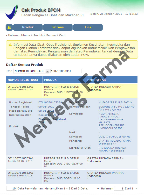 Hufagrip Kuning Obat Flu Dan Batuk Anak 60 mL - Menteng Farma