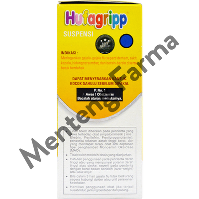 Hufagrip Kuning Obat Flu Dan Batuk Anak 60 mL - Menteng Farma