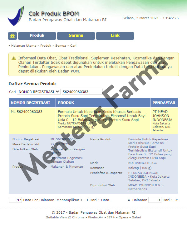 Enfamil Nutramigen Susu Formula Bayi Dengan Alergi Susu Sapi 400 Gr - Menteng Farma