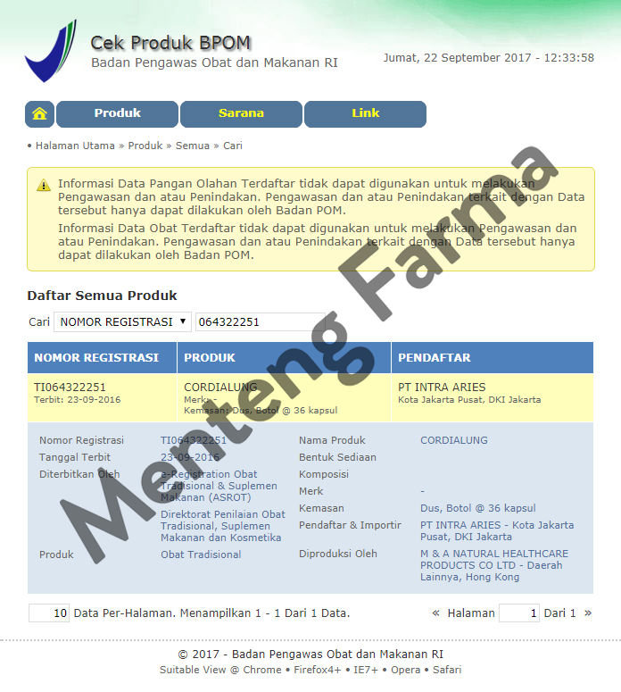 Cordialung - Obat Kesehatan Paru-Paru - Menteng Farma