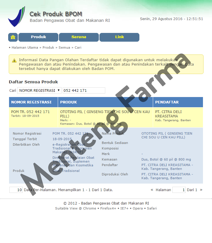 Ototing - Herbal Penambah Tinggi Badan Anak - Menteng Farma