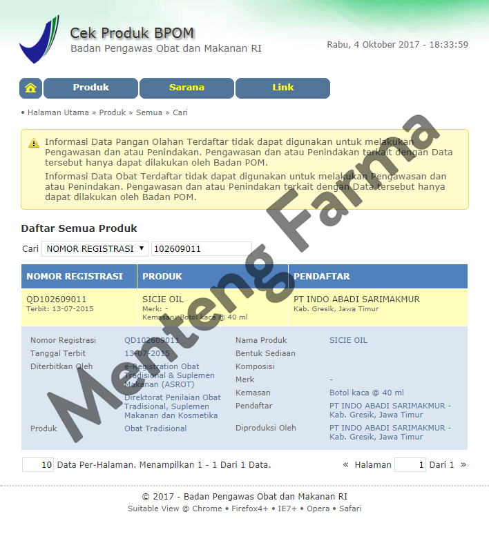 Sicie Oil - Obat Gosok Pegal Linu, Memar, dan Nyeri Sendi - Menteng Farma