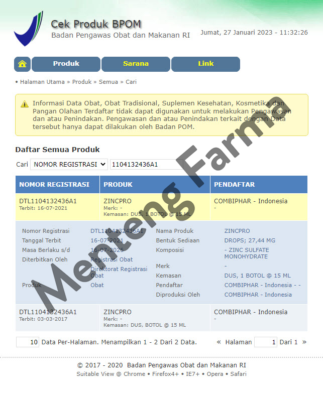 ZincPro Drop 15 mL - Pelengkap Pengobatan Diare Anak - Menteng Farma
